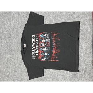 Y2K Hollywood Undead Graphic T-Shirt Black Size L